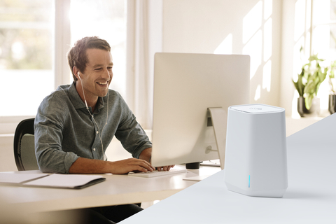 NETGEAR introduces award-winning Orbi Pro WiFi 6 AX5400 Mesh System (SXK50) to provide SMBs next-level coverage, speed and security. (Photo: Business Wire)