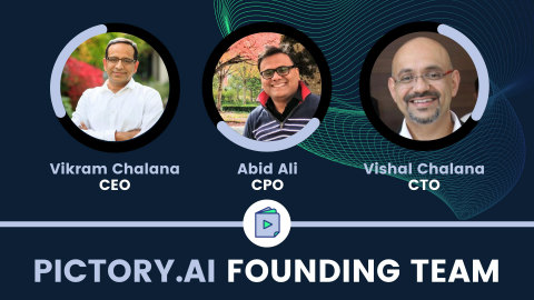 Pictory Founding Team (Graphic: Business Wire)