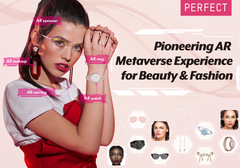 Perfect Corp. Launches CES 2022 Metaverse Booth Experience Showcasing the Latest Beauty & Fashion Metaverse-ready Tech Solutions (Graphic: Business Wire)