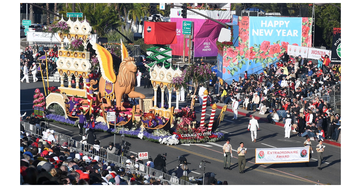 The 2022 Donate Life Rose Parade® Float, “Courage to Hope” Featured 54 ...