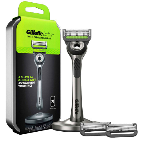 With an exfoliating bar built into the handle, the GilletteLabs with Exfoliating Bar razor removes dirt and debris from the skin before the blades pass, ensuring the skin is primed for a great shave that’s as quick and easy as washing your face.  (Photo: Business Wire)