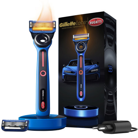 The GilletteLabs | Bugatti Special Edition Heated Razor is designed to elevate the grooming routine into an enjoyable, luxurious state of the art user experience.  (Photo: Business Wire)