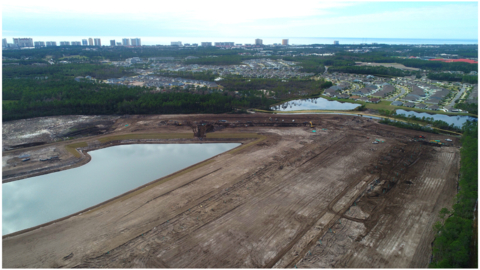 Site work progresses on the Breakfast Point East community in Panama City Beach, Florida. (Photo: Business Wire)