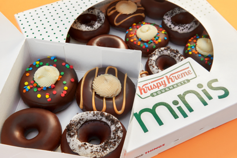 Beginning Jan. 7, guests can enjoy chocolate ‘flavor on flavor on flavor’ with four new Chocolate Glazed mini doughnuts, just in time for New Year’s resolutions (Photo: Business Wire)
