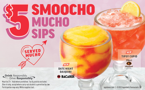 Applebee’s® Toasts to the Season of Love this Valentine’s Day with NEW $5 Smoocho Mucho Sips (Photo: Business Wire)