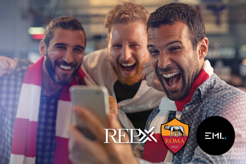 EML's sporting digital footprint expands through REPX's exclusive partnership with the Italian soccer team, AS Roma. (Photo: Business Wire)