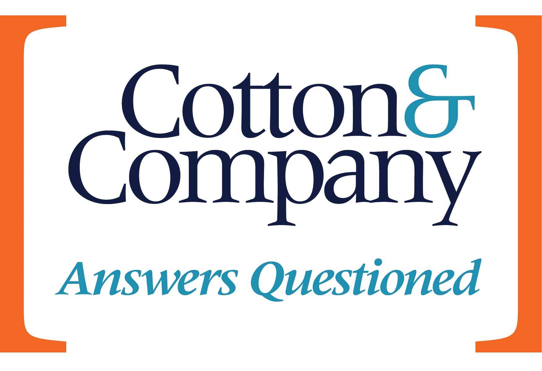 In company answers. Cotton and what Company logo.