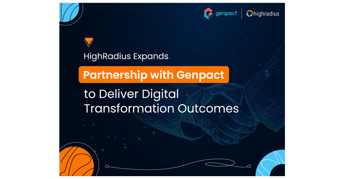 HighRadius Expands Partnership With Genpact To Deliver Digital ...