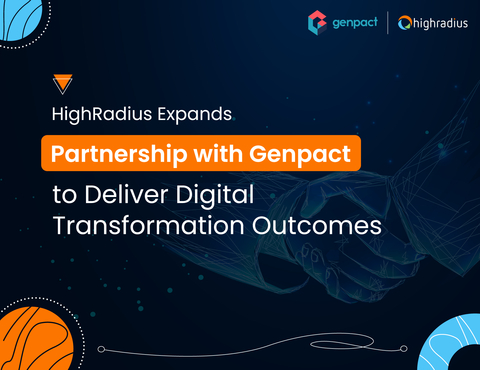 HighRadius Expands Partnership with Genpact to Deliver Digital Transformation Outcomes. (Graphic: Business Wire)