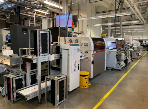 SMT line at Blackline HQ  in Calgary, Canada (Photo: Business Wire)