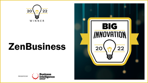 ZenBusiness Wins 2022 BIG Innovation Award (Photo: Business Wire)