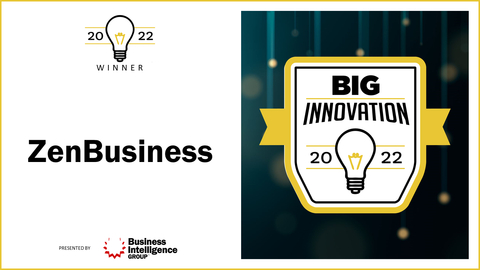 original ZenBusiness Wins 2022 BIG Innovation Award (Photo: Business Wire)