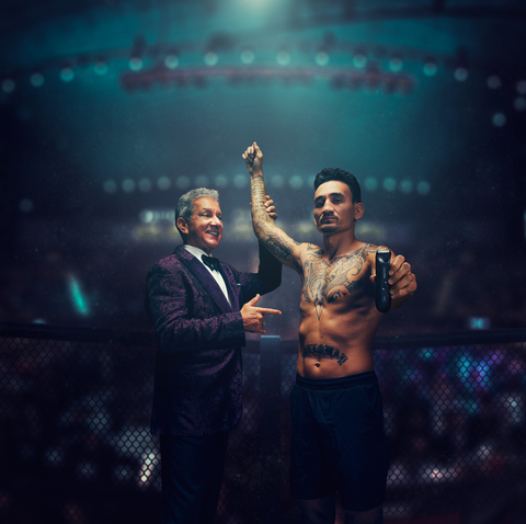 Having worked with UFC legends like Bruce Buffer and Max Holloway, MANSCAPED’s ever-growing sports marketing roster is a total knockout. (Photo: Business Wire)
