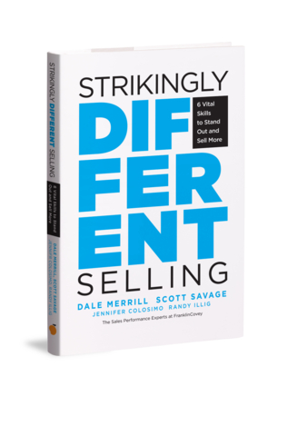 FranklinCovey and Mango Publishing Release New Book, Strikingly Different Selling: 6 Vital Skills to Stand Out and Sell More. In it, FranklinCovey Sales Performance Experts, co-authors Dale Merrill, Scott Savage, Jennifer Colosimo, and Randy Illig reveal the secrets for standing out from competitors for consistent, predictable sales success in their Amazon #1 New Release in Sales and Selling. The book was written for sales professionals just starting their career, those who are seasoned, and for sales executives and managers who lead teams and are responsible for sales success. (Photo: Business Wire)
