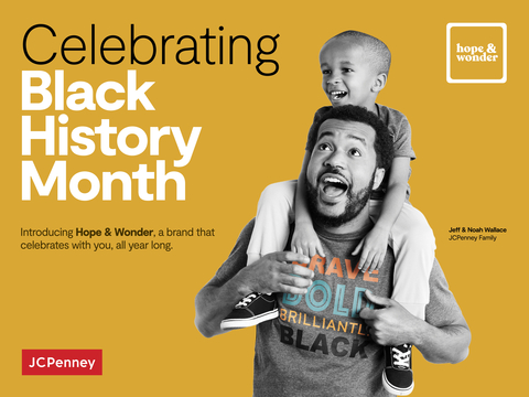 Hope & Wonder™, JCPenney’s new private label brand, brings festive holidays and important cultural moments to life. The brand debuts with a Black History Month collection developed in house by JCPenney’s Creative Coalition of BIPOC designers; a first of its kind from JCPenney. (Photo: Business Wire)