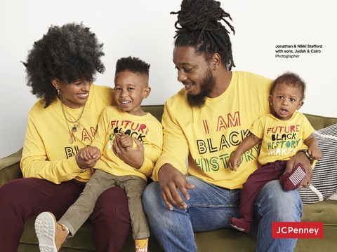 JCPenney’s Hope & Wonder Black History Month collection features looks for the whole family, as well as gifts, accessories, and home products, with 100% of net profits being donated to mental wellness nonprofit Black Girls Smile. (Photo: Business Wire)