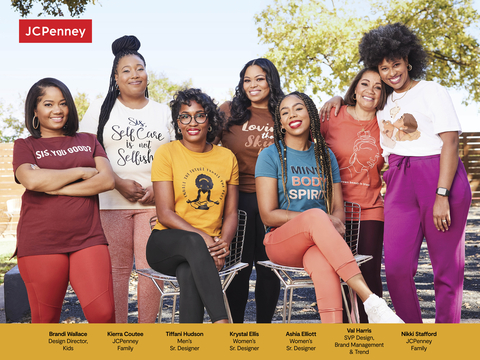 Members of JCPenney’s Creative Coalition, a group of BIPOC designers behind the new Hope & Wonder Black History Month collection, wear items from the Mind, Body, Soul themed assortment. (Photo: Business Wire)