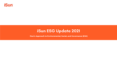 iSun 2021 ESG Update
