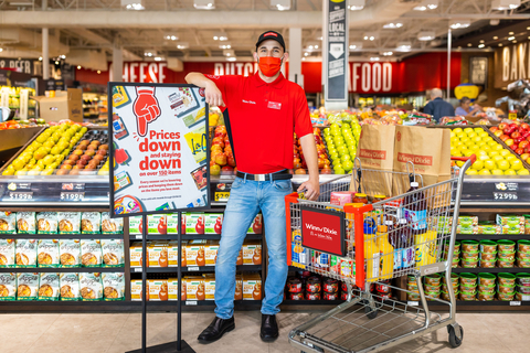 Winn-Dixie customers will save more than 15% on average when shopping items marked in store by the red hand on signs and tags throughout the store as part of the grocer's "Down Down" program. (Photo: Business Wire)