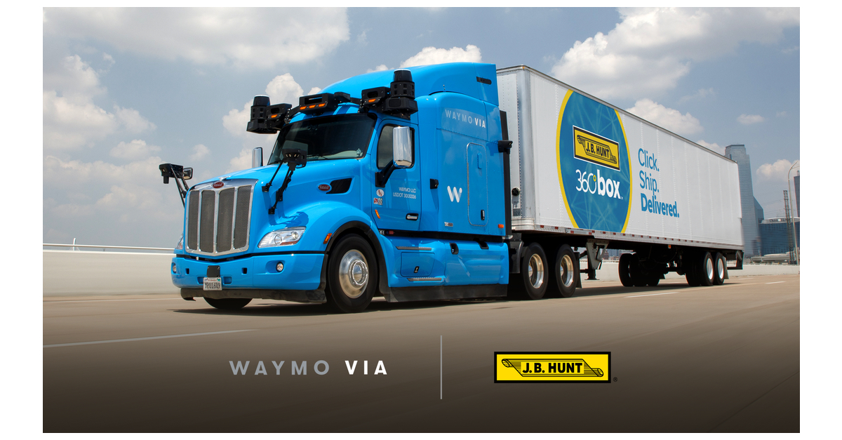 J.B. Hunt And Waymo Via Announce Long-Term Collaboration With Plans To ...