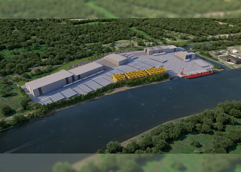 Artistic rendering of the Port of Albany. Credit: McFarland Johnson, Inc.