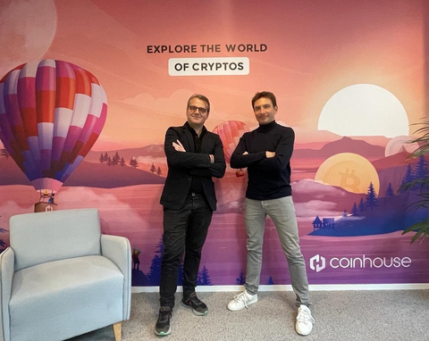 True Global Ventures 4 Plus (TGV4 Plus) Fund has invested US$5.7 million and led the Series B round of US$17 million into Coinhouse
Nicolas Louvet, Co-founder & CEO of Coinhouse and Coinhouse Custody Services (on the right)
Frank Desvignes, French Partner of True Global Ventures (on the left)
(Photo: Business Wire)