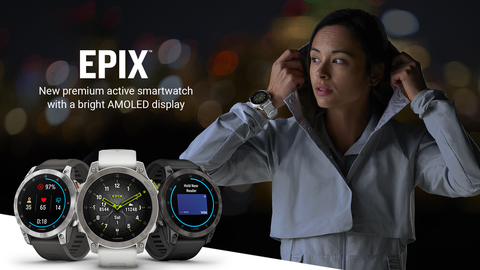 Introducing epix, a premium multisport smartwatch with AMOLED display, from Garmin (Graphic: Business Wire)