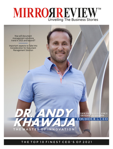 Dr. Andy Khawaja is Celebrated as the "Master of Innovation" and 2021's Finest CEO (Photo: Business Wire)