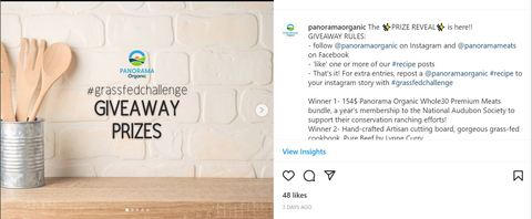original Don't ditch the New Year’s Resolution! Panorama Organic Grass-Fed Meats® is helping with incentives, contests, recipes, shopping lists and more with the second annual #GrassfedChallenge. (Graphic: Business Wire)