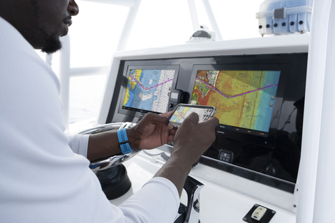 New marine cartography from Garmin features integrated inland and coastal content, all-new chart presentation, daily chart updates, advanced autorouting technology, and much more for Garmin chartplotters. (Photo: Business Wire)
