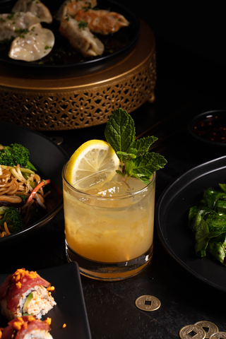 P.F. Chang’s Iwai of the Tiger specialty cocktail and “lucky” classic dishes offer good fortune during the celebration of Lunar New Year. (Photo: Business Wire)