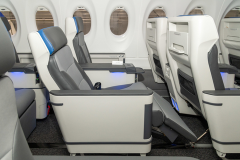 Breeze is introducing its First Class Seat with a $99 introductory Nicer fare available for purchase through January 25, 2022. (Photo: Business Wire)