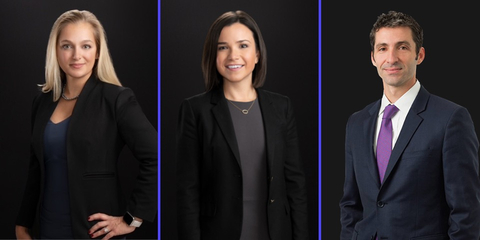 Michelle Rogers, Katherine Katz and Joshua Kotin have joined Cooley as partners in the firm’s elite financial services practice, where they will focus on defending clients in government enforcement actions and litigation. Katherine Halliday is also joining the team as a special counsel. (Photo: Business Wire)