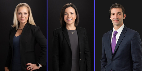 original Michelle Rogers, Katherine Katz and Joshua Kotin have joined Cooley as partners in the firm’s elite financial services practice, where they will focus on defending clients in government enforcement actions and litigation. Katherine Halliday is also joining the team as a special counsel. (Photo: Business Wire)