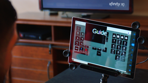 Comcast’s Xfinity Adaptive Remote experience on a tablet (Photo: Business Wire)