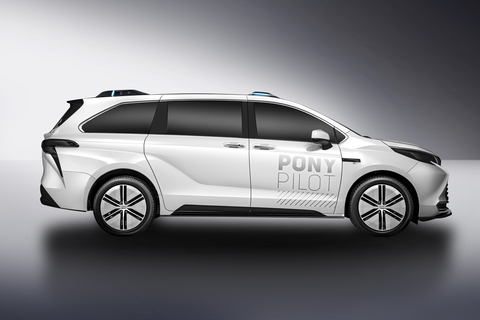 Pony.ai next-generation autonomous driving system, equipped on Toyota Sienna Autono-MaaS (S-AM) platform (Photo: Business Wire)