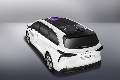 Pony.ai next-generation autonomous driving system, equipped on Toyota Sienna Autono-MaaS (S-AM) platform (Photo: Business Wire)