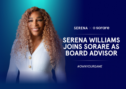 Serena Williams joins Sorare as Board Advisor (Graphic: Business Wire)