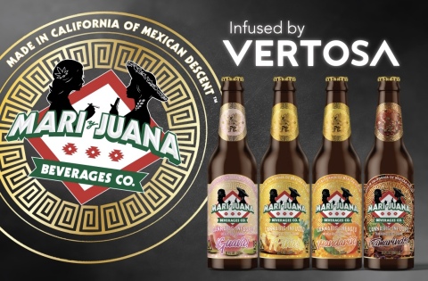Mari y Juana® Beverages Co., a subsidiary of Mari y Juana® Foods Co., is launching four uniquely flavored cannabis-infused soft drinks to be infused with cannabis by advanced infusion technology partner Vertosa. (Graphic: Business Wire)