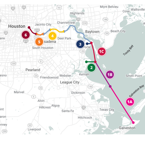 Segment 3 of Project 11 shown above. For an interactive map visit https://www.expandthehoustonshipchannel.com/project-overview/ (Photo: Business Wire)