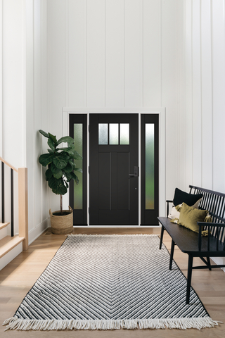 Therma-Tru has also added expanded size options for Smooth-Star doors, including 7'0" Shaker-style flush-glazed Craftsman doors and full-lite sidelites, to complement a wider range of homes. (Photo: Business Wire)