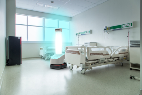 Disinfecting hospitals with UV-C lights is not a new concept, however, existing solutions including UV ceiling lights, stationary cleaning robots, and air purifiers may not reach shadowed or remote areas as well as the mobile platform offered by the autonomous UVD Robots. (Photo: Business Wire)