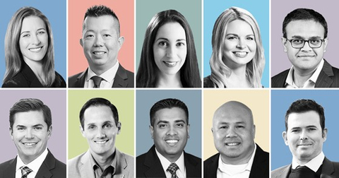 Top Row, l-r: Marie Lewis, David Hsiao, Carlye Murphy, Colleen O’Connor and SalilPayappilly<br />
Bottom Row l-r: Kevin Tremblay, Salvatore Zinno, Mansoor Ali, James Phomsavanh, Orestis Tzortzoglou<br />
(Photo: Business Wire)