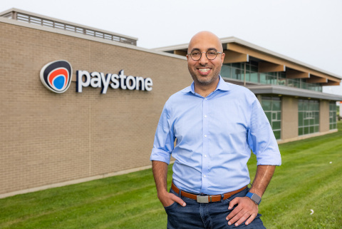 CEO Tarique Al-Ansari outside Paystone's London, Ontario head office. (Photo: Business Wire)