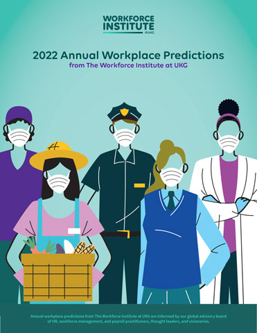 Read the full report about the 2022 global workplace predictions from The Workforce Institute at UKG.
