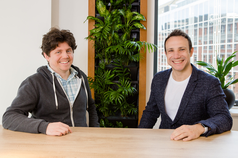 The causaLens co-founders, Dr. Maksim Sipos, CTO, on the left, and Dr. Darko Matovski, CEO, on the right. (Photo: Business Wire)