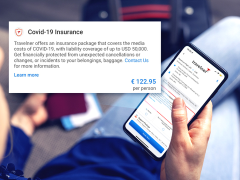 Travelner offers insurance package that covers medical expenses for COVID-19, SARS-CoV-2, and any mutation or variation of SARS-CoV-2 (Photo: Business Wire)