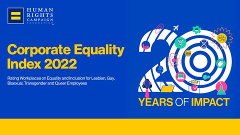 original AEG earns perfect score of 100 on the Human Rights Campaign Foundation's 20th annual scorecard on LGBTQ+ workplace equality. (Graphic: Business Wire)