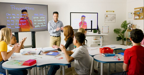 Blended learning, recorded lessons, remote learning, student-as-teacher learning: all are more engaging with eGlass. (Photo: Business Wire)