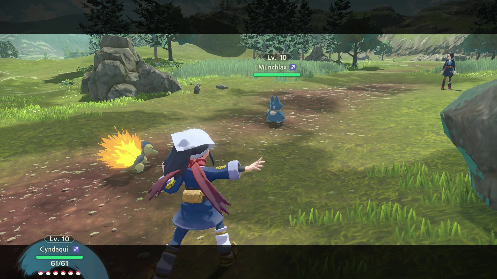 Pokémon Legends Arceus gameplay showcases the Catching system